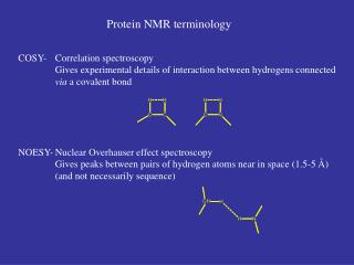 Protein NMR terminology