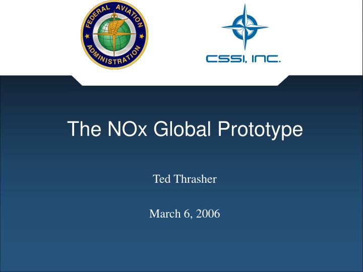 the nox global prototype
