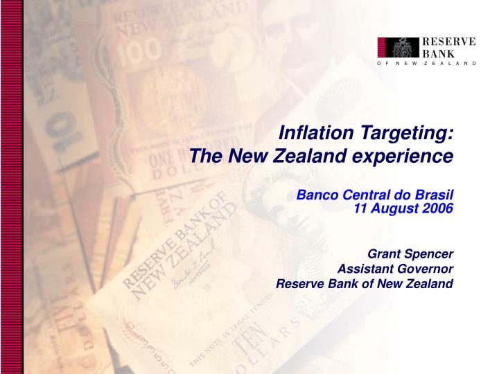 inflation targeting the new zealand experience
