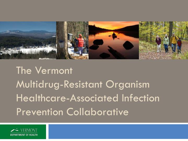 the vermont multidrug resistant organism healthcare associated infection prevention collaborative