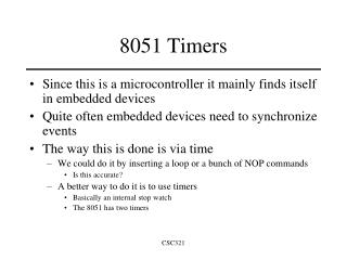 8051 Timers