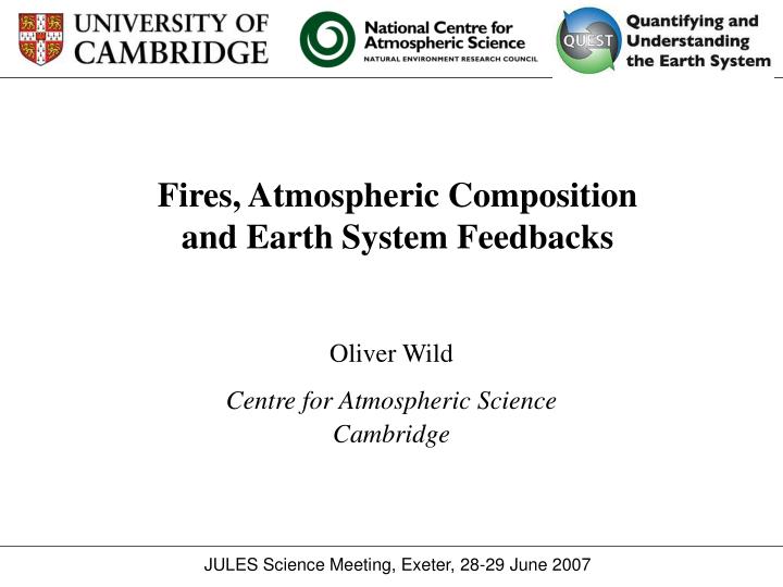 fires atmospheric composition and earth system feedbacks