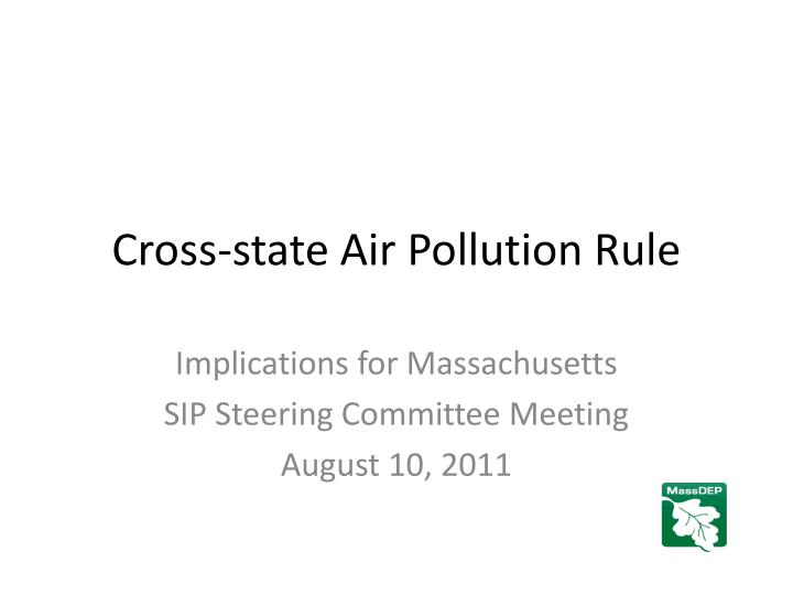 cross state air pollution rule