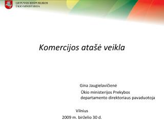 komercijos ata veikla