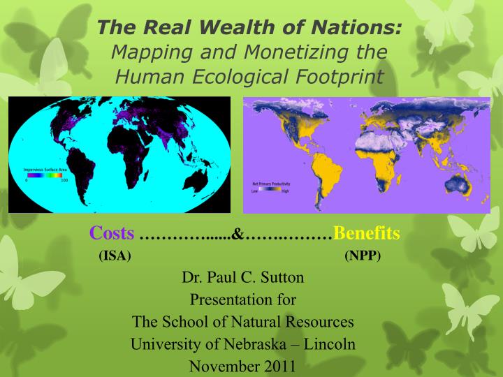 the real wealth of nations mapping and monetizing the human ecological footprint