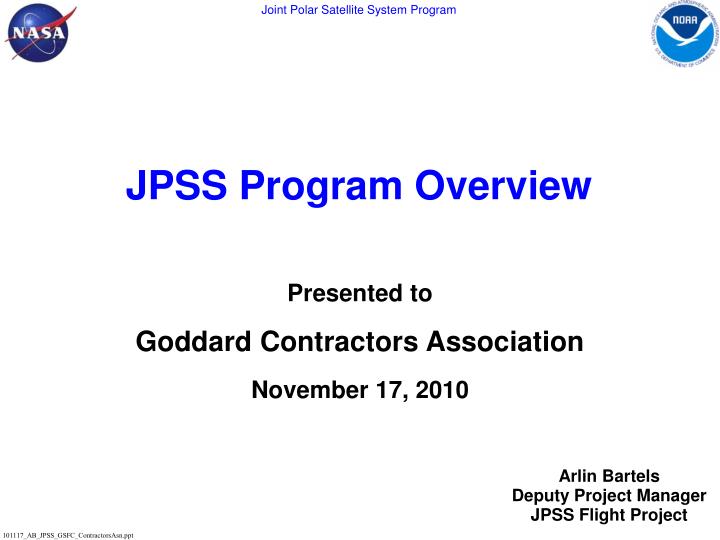 PPT - JPSS Program Overview PowerPoint Presentation, Free Download - ID ...