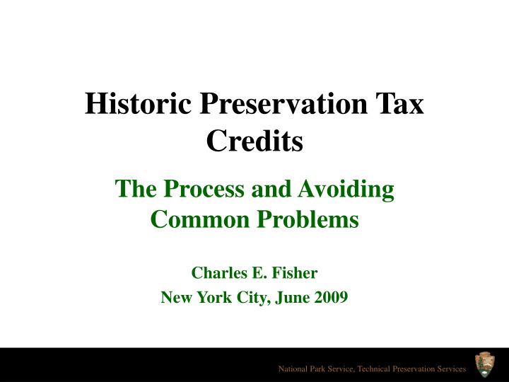 historic preservation tax credits
