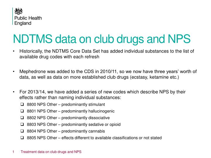 ndtms data on club drugs and nps