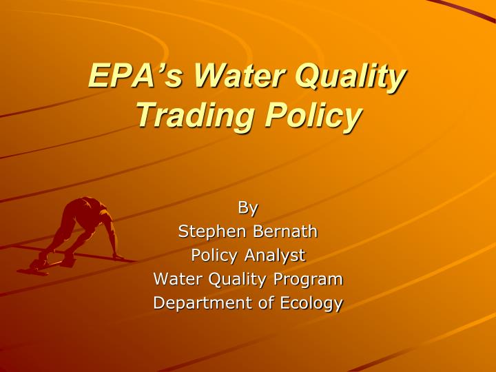 epa s water quality trading policy