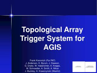 Topological Array Trigger System for AGIS