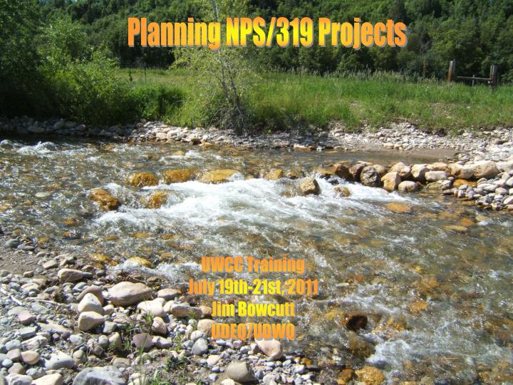planning 319 nps projects