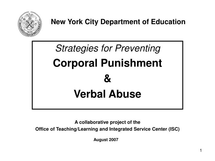 new york city department of education