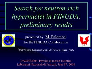 Search for neutron-rich hypernuclei in FINUDA: preliminary results