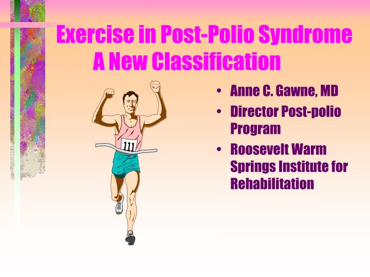 exercise in post polio syndrome a new classification