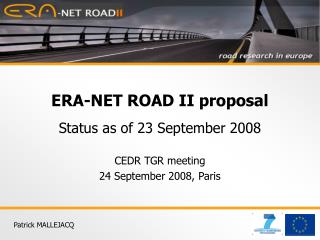 ERA-NET ROAD II proposal
