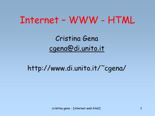 internet www html