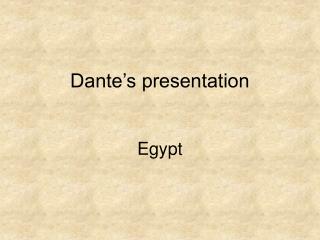 dante s presentation