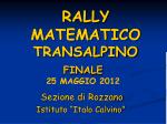 RALLY MATEMATICO - slide 1