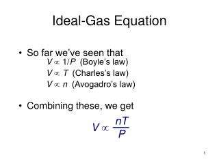 Ideal-Gas Equation