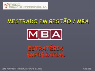 mestrado em gest o mba