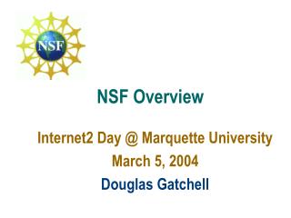 Internet2 Day @ Marquette University March 5, 2004 Douglas Gatchell