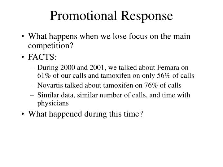 promotional response