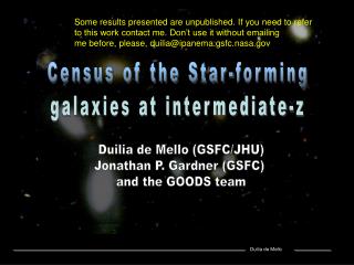 Census of the Star-forming