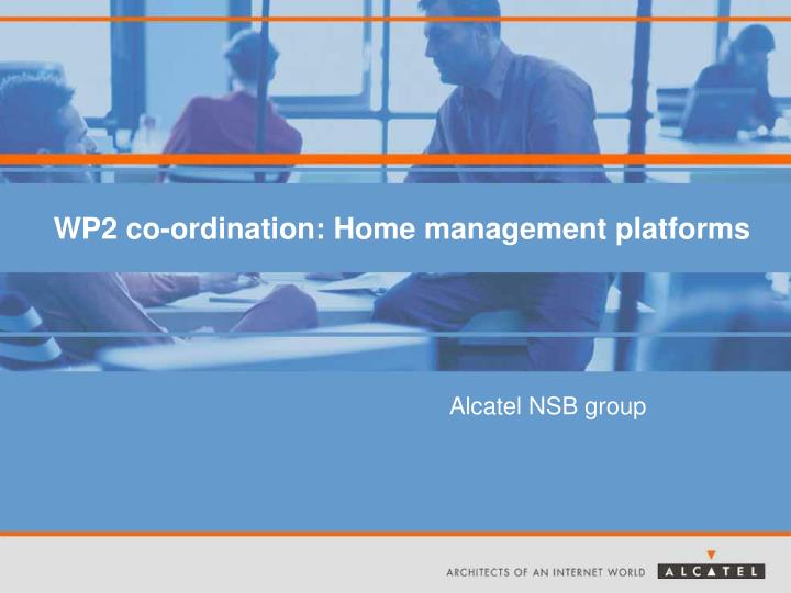 wp2 co ordination home management platforms