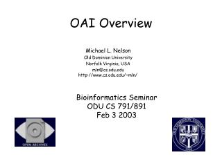 OAI Overview
