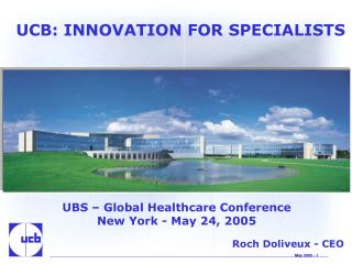 UCB: INNOVATION FOR SPECIALISTS