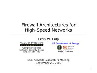 Firewall Architectures for High-Speed Networks