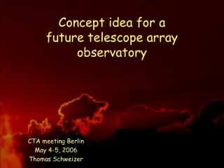 Concept idea for a future telescope array observatory