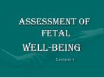 ASSESSMENT OF Fetal Well-being - slide 1