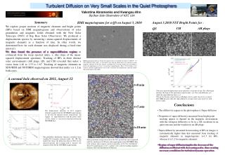 Valentina Abramenko and Kwangsu Ahn Big Bear Solar Observatory of NJIT, USA