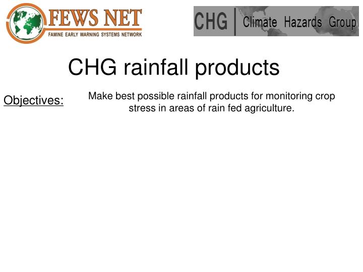 chg rainfall products