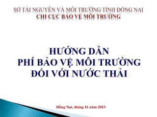 s t i nguy n v m i tr ng t nh ng nai chi c c b o v m i tr ng