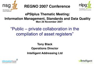 REGNO 2007 Conference