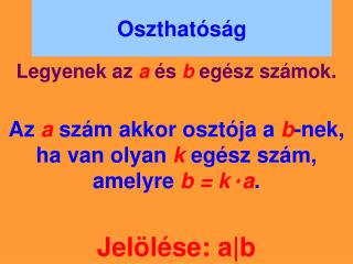oszthat s g