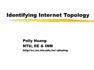Identifying Internet Topology