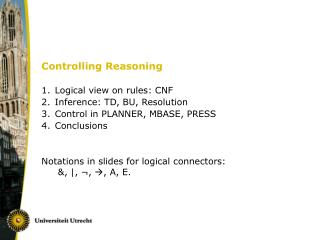 Controlling Reasoning