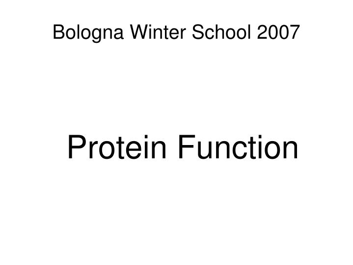 protein function