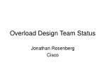 Overload Design Team Status - slide 1