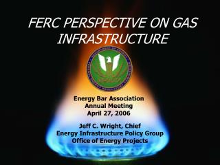 Jeff C. Wright, Chief Energy Infrastructure Policy Group Office of Energy Projects