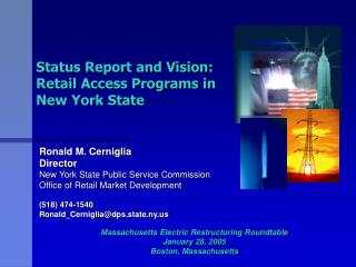 Status Report and Vision: Retail Access Programs in New York State