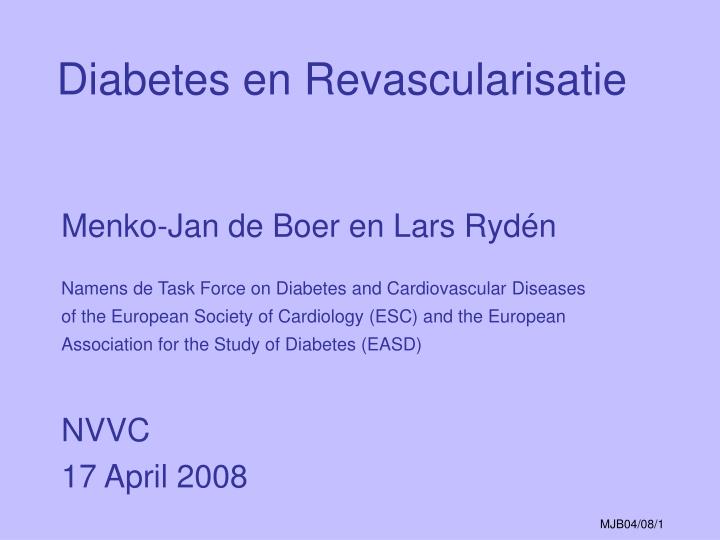 diabetes en revascularisatie