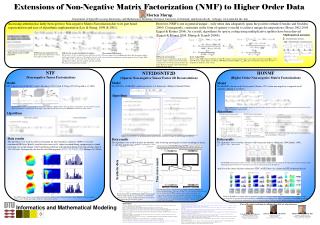 Extensions of Non-Negative Matrix Factorization (NMF) to Higher Order Data