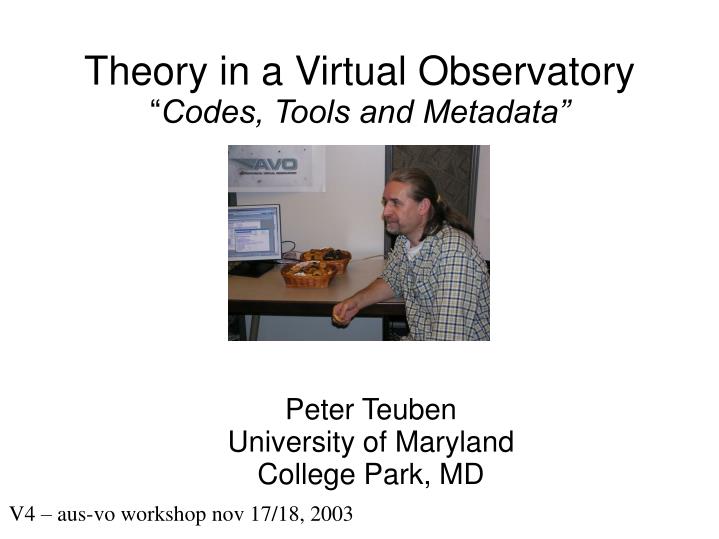 theory in a virtual observatory codes tools and metadata