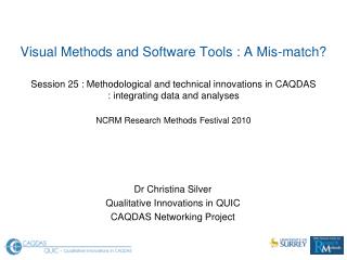 Dr Christina Silver Qualitative Innovations in QUIC CAQDAS Networking Project