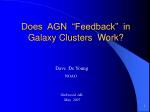 Does AGN “Feedback” in Galaxy Clusters Work? - slide 1
