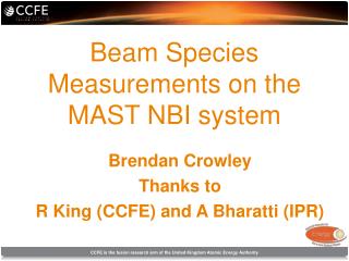 Beam Species Measurements on the MAST NBI system